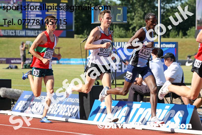 Mens 5000 metres, World Championship Team Trials, Alexander Stadium, Birmingham